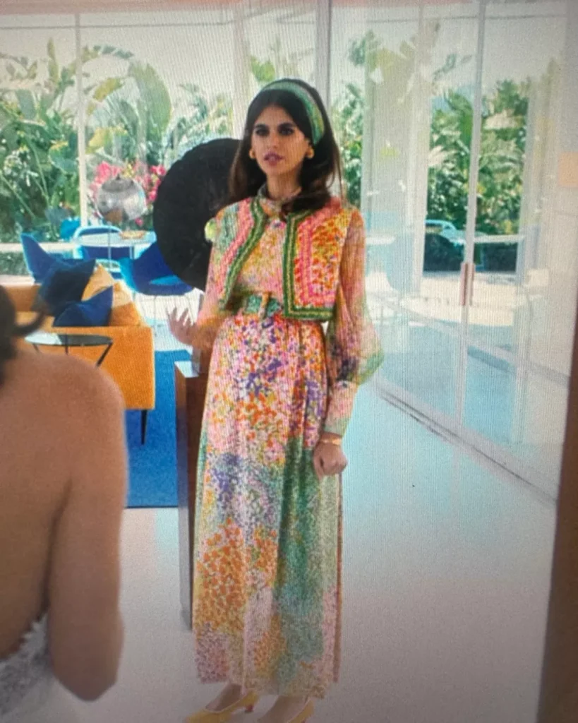 Mitzi’s Multi-Color Dress With Jacket