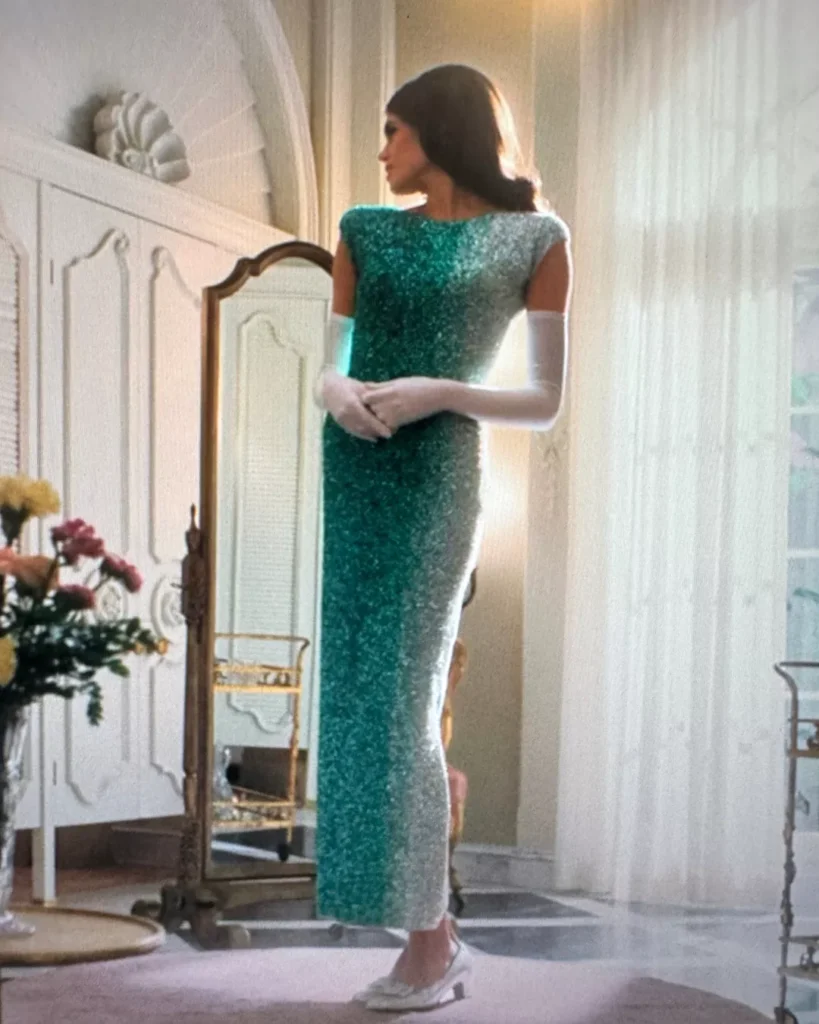 Mitzi’s Ombre Green Sequin Gown