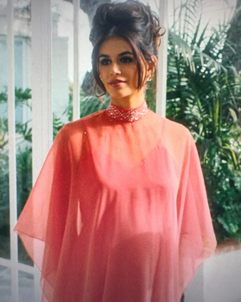 Mitzi’s Pink High Neck Kaftan