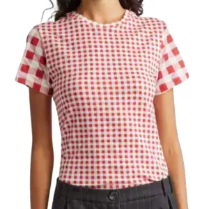 MOLLY GODDARD jessie gingham t-shirt