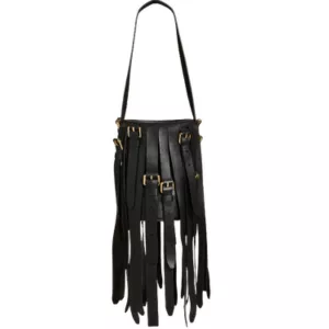 Moschino Small Multibelts Leather Bucket Bag