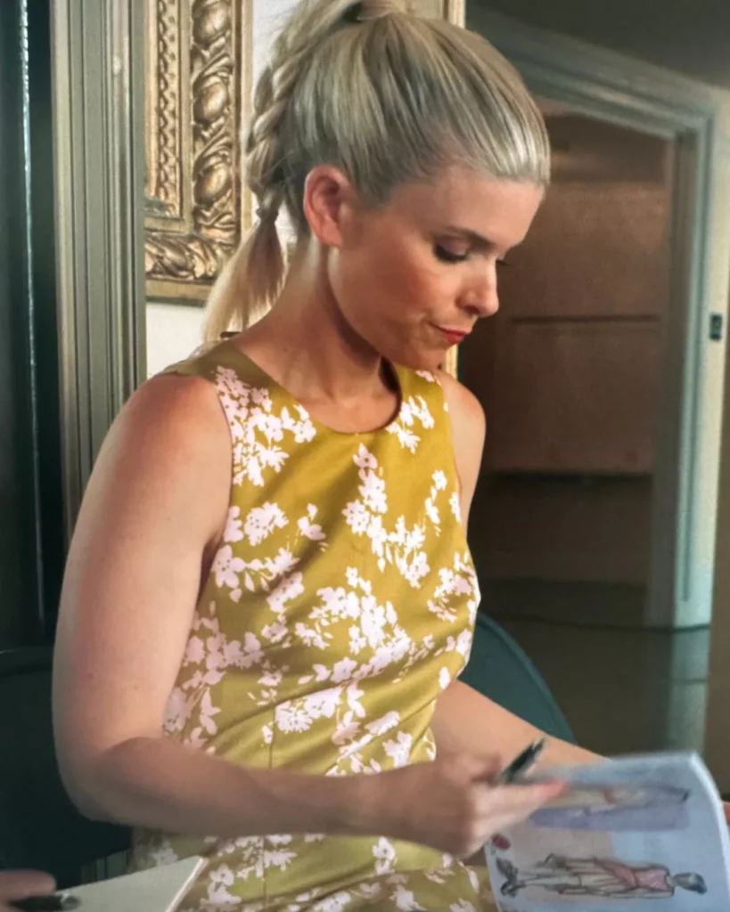 Nancy’s Green Sleeveless Floral Dress