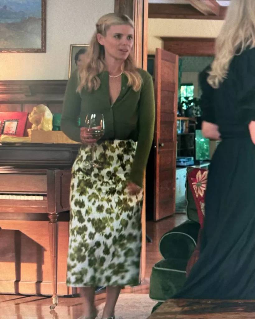 Nancy’s Green Floral Skirt