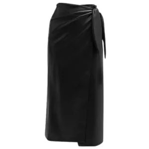 Nanuska Leather Wrap Amas Skirt
