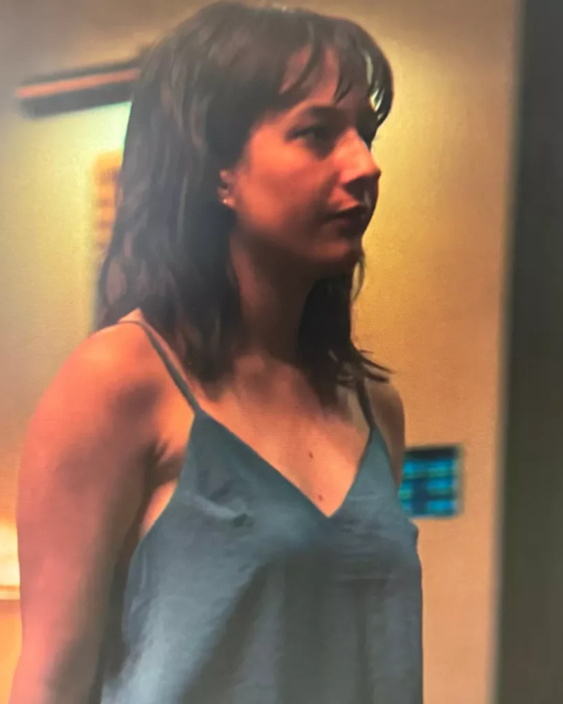 Natalie's Blue V Neck Camisole on Cape Fear S01E02