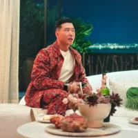 Nicholas' Red Printed Jacket