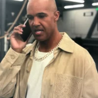 Nick's Beige Monogram Shirt