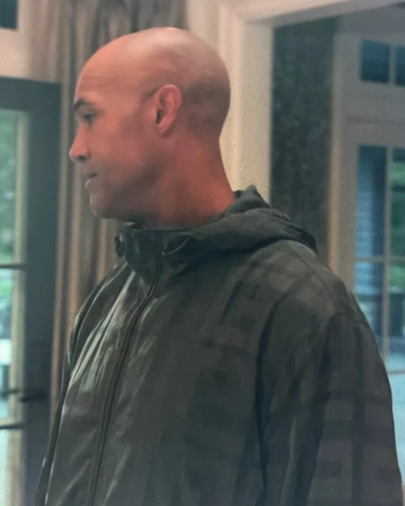 Nick's Taffeta Jacket on Your Friends & Neighbors S01E04