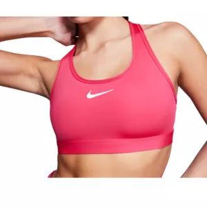 Nike Training swoosh medium support sports bra in pink