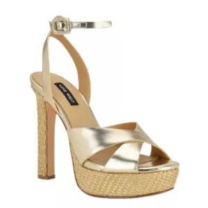 Nine West Women's Wilda Criss-Cross High Platform Sandals