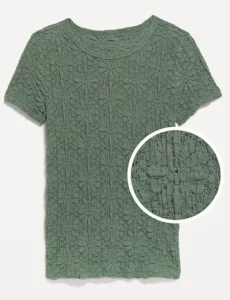 Old Navy Lace Crew Neck Top