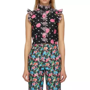 Paco Rabanne - Lace Trimmed Broderie Anglaise Cotton