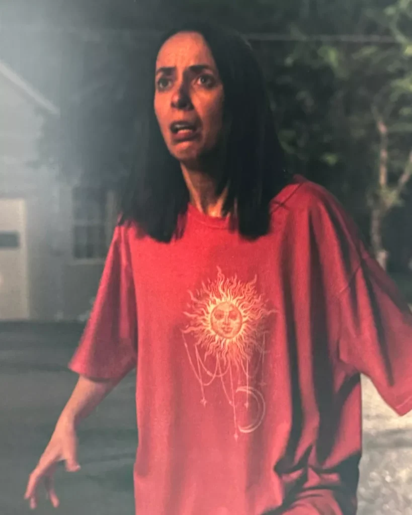 Patricia's Celestial Tee on Widow's Bay S01E08