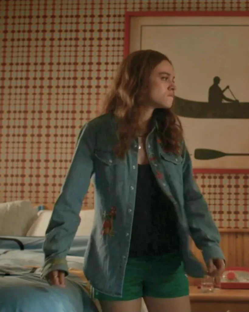 Percy's Embroidered Denim Shirt on Every Year After S01E07