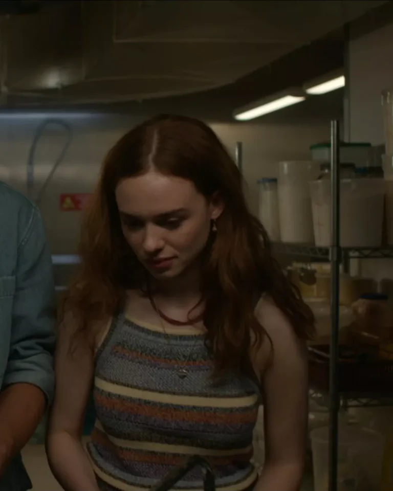 Percy's Striped Knit Tank Top on Every Year After S01E01