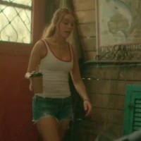 Percy's White Tank Top With Red Trim on Every Year After S01E07