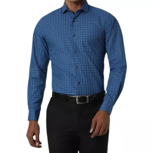 Peter England Mens Plain Cotton Blend Shirt