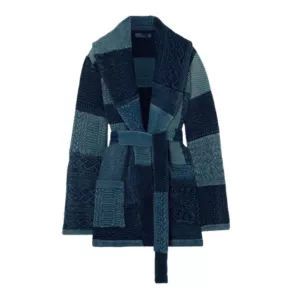 Polo Ralph Lauren Belted Patchwork Cotton Cardigan