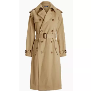 Polo Ralph Lauren Twill Double-Breasted Trench Coat