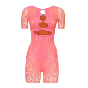 Poster Girl Dinero shape-defining playsuit