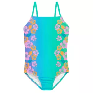 Printed Back Cutout One-Piece Swimsuit
