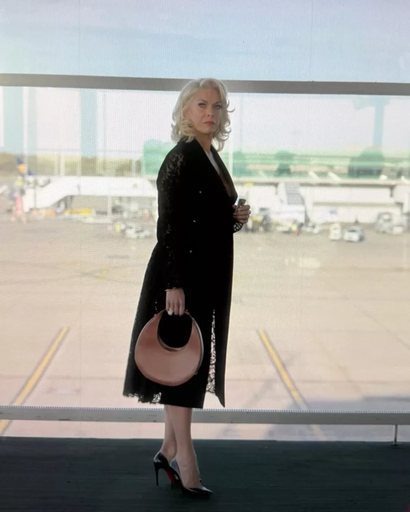 Rebecca's Black Lace Coat