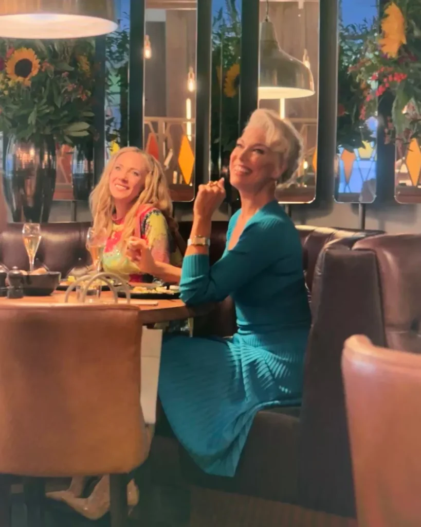 Rebecca's Blue Ribbed Dress