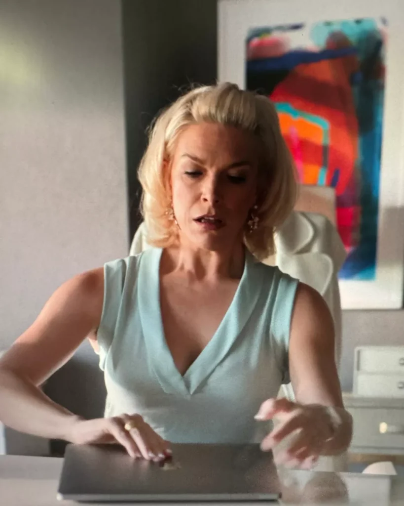 Rebecca's Blue Sleeveless Blouse