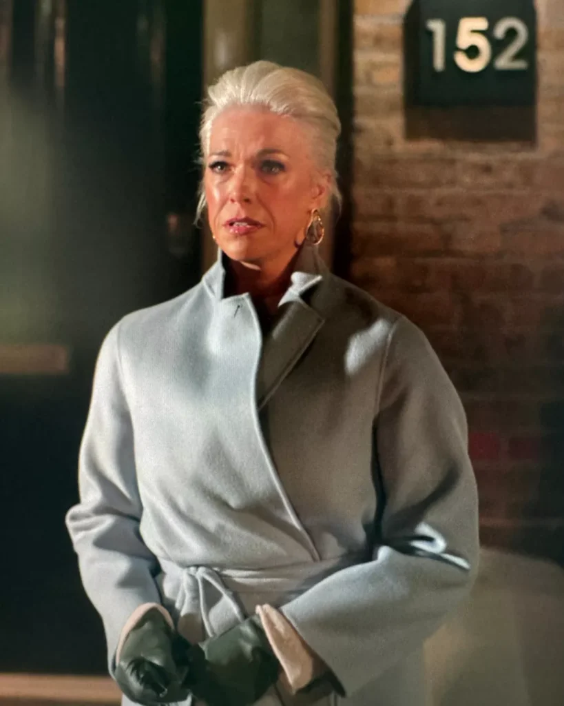 Rebecca's Blue Wrap Coat