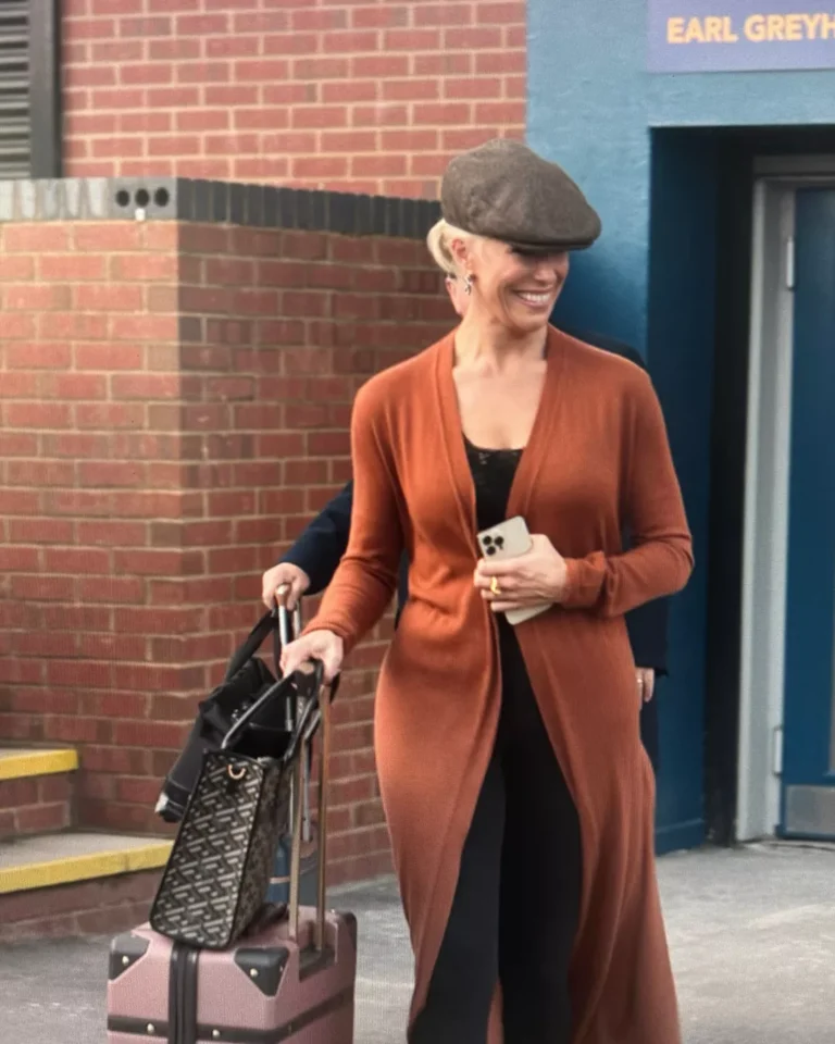 Rebecca's Brown Maxi Sweater