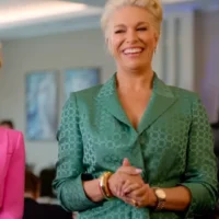 Rebecca's Green Wrap Blazer