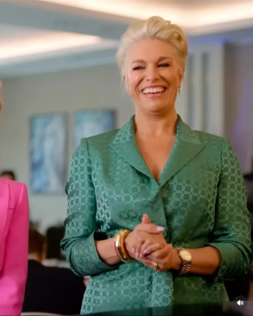 Rebecca's Green Wrap Blazer