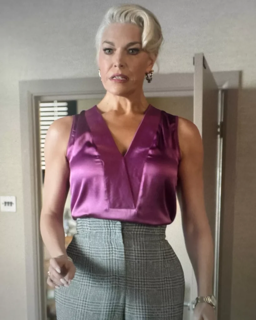 Rebecca's Purple Sleeveless Blouse