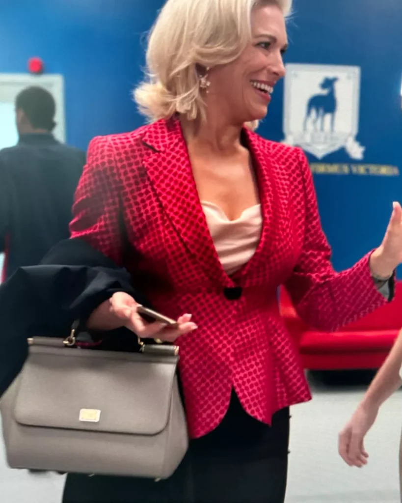 Rebecca's Red Peplum Blazer