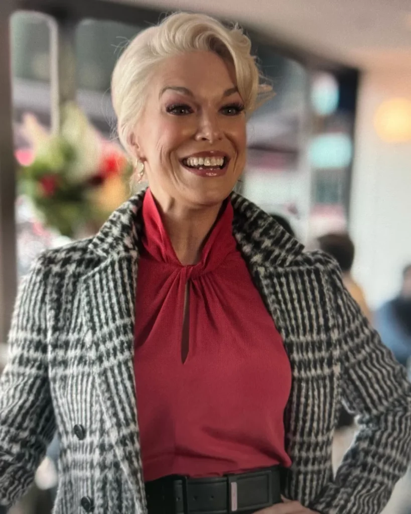 Rebecca's Red Twist Neck Top