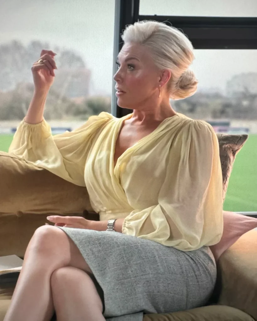 Rebecca's Yellow Crossover Blouse