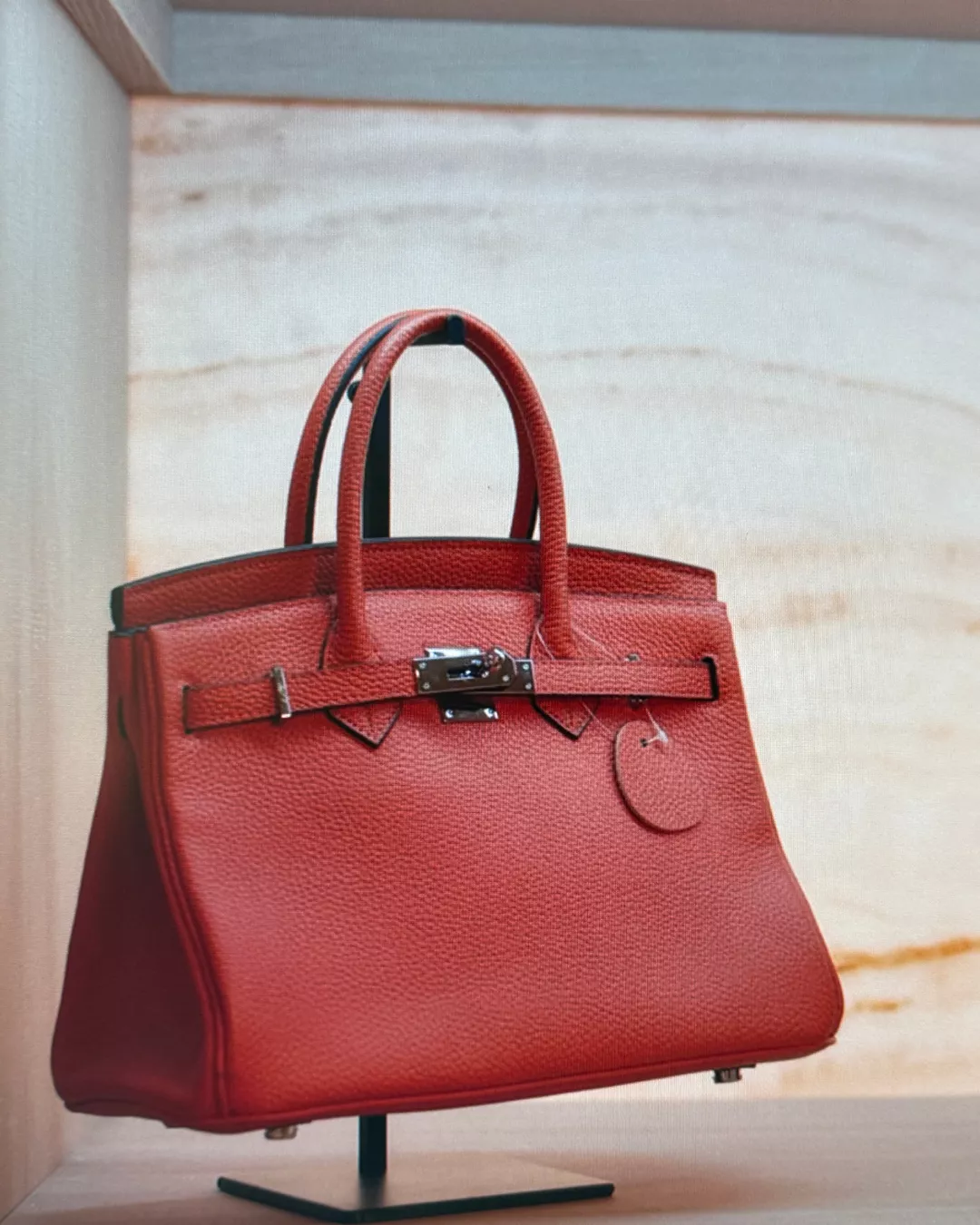 Red Bag in Shop