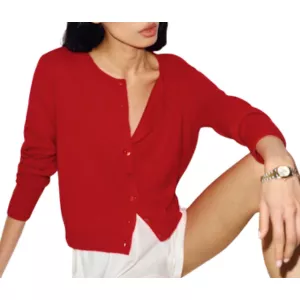 Reformation Clara Cashmere Crew Cardigan