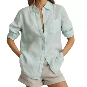 REISS Belle Linen Shirt