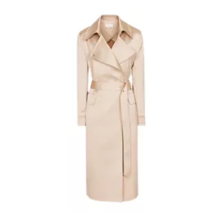 Reiss Emmie Pearl Satin Longline Mac