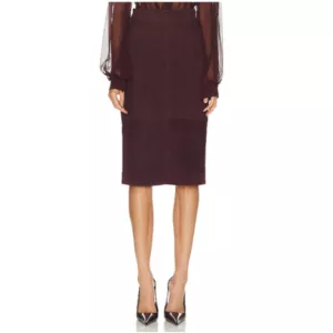 Retrofête Marcella Skirt in Bordeaux