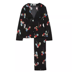 Rixo Austin Floral-Print Jersey Pyjama Set