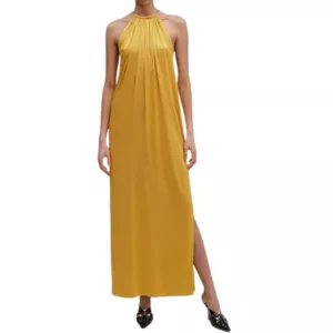 Ronny Kobo Estere Satin Halter Maxi Dress