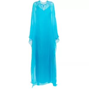 Safiyaa Embellished silk chiffon kaftan