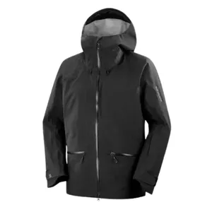 Salomon Black Full-Zip Shell Jacket