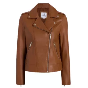 Sam Edelman Cognac Leather Jacket