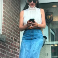 Samantha's Denim Skirt