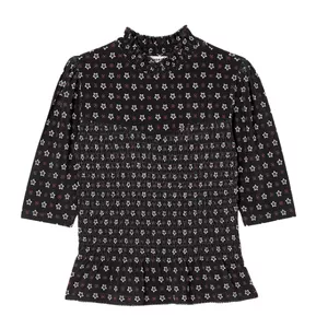 Sandro Paris Black Star Print Top