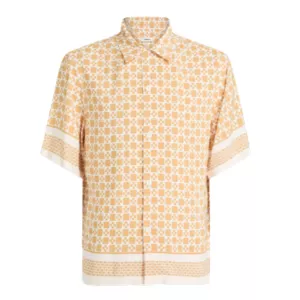SANDRO Printed crepe shirt
