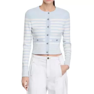 Sandro Striped Cardigan